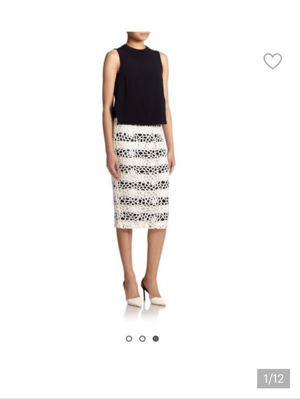 ALC Della Floral Pencil Midi Skirt